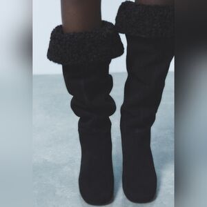 Suede over the knee boots